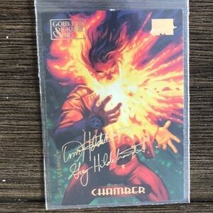 ’94 Marvel Masterpieces trading card: Chamber #23 (Gold for Signature Series)